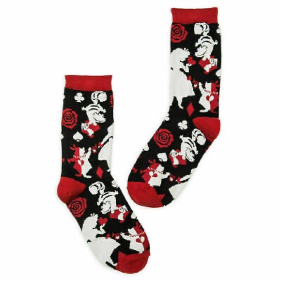 Disney Accessories - New Disney Parks VERA BRADLEY ALICE IN WONDERLAND Roses Socks - Womens S…
